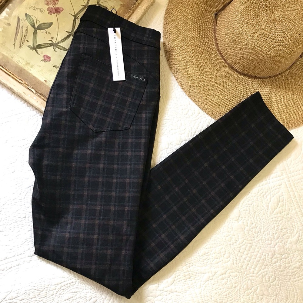 NWT {Anthropologie} Sanctuary Northolt Plaid Leggings